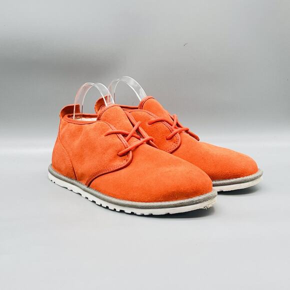 UGG Boots Mens 9 Orange Suede Wool Lined Chukka Casual Sneakers Neumel Shoes main image 8